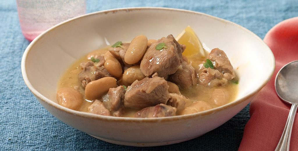 Spezzatino di tacchino ai fagioli