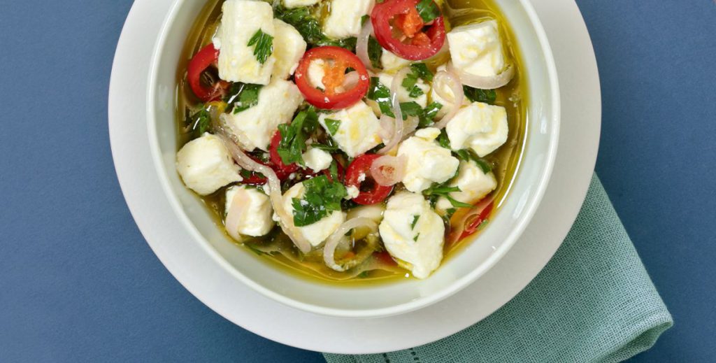 Feta marinata
