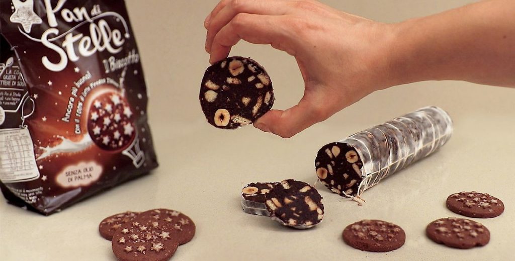 Salame di cioccolato ai pan di stelle