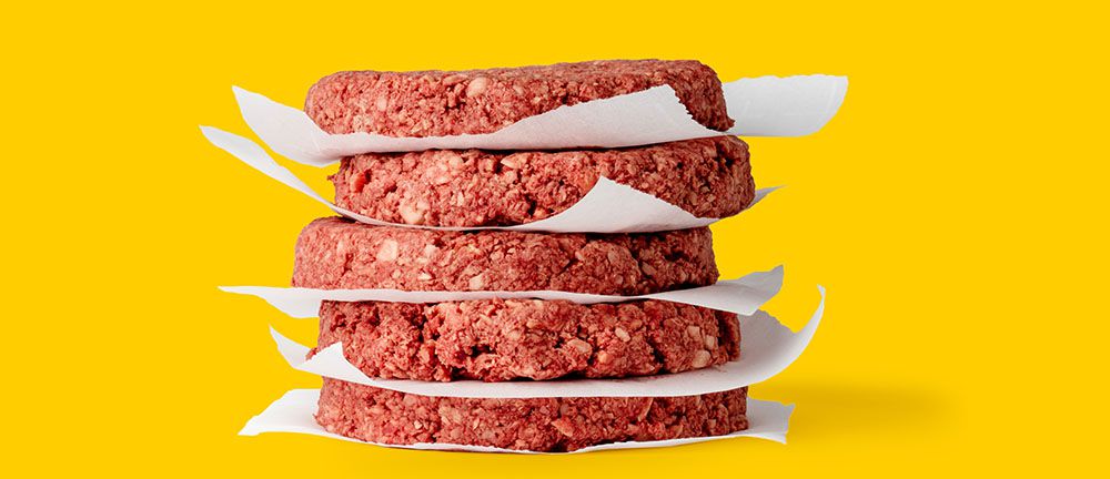 Gli hamburger di finta carne