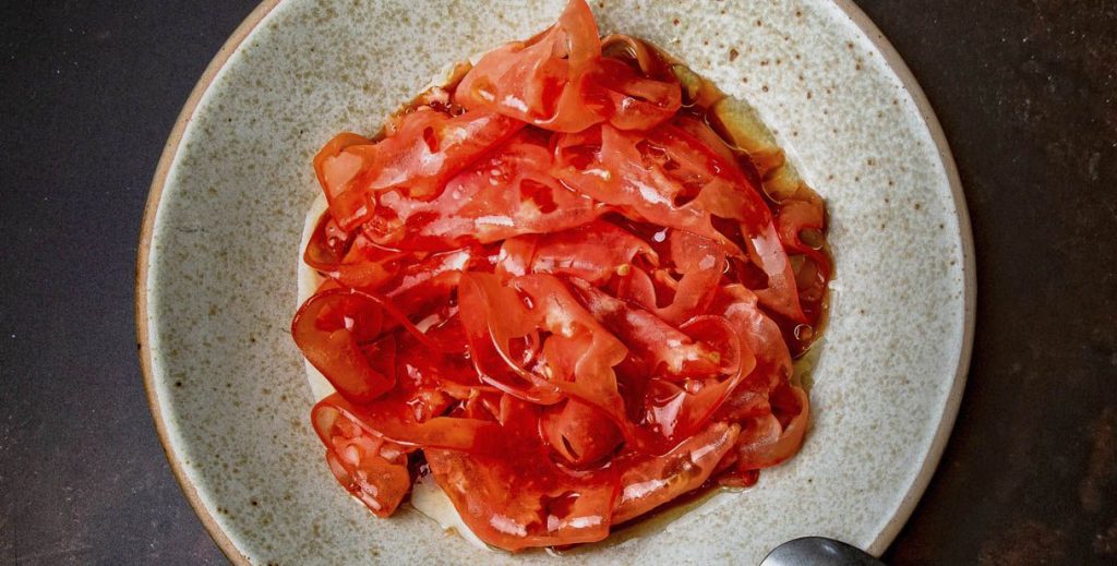 Agrodolce di pomodori con burrata